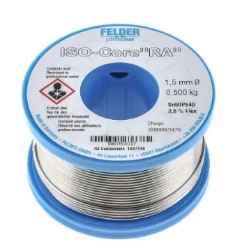 Felder Lottechnik Wire, 1.5mm Lead solder, 183°C Melting Point - 18.601.53037 product image