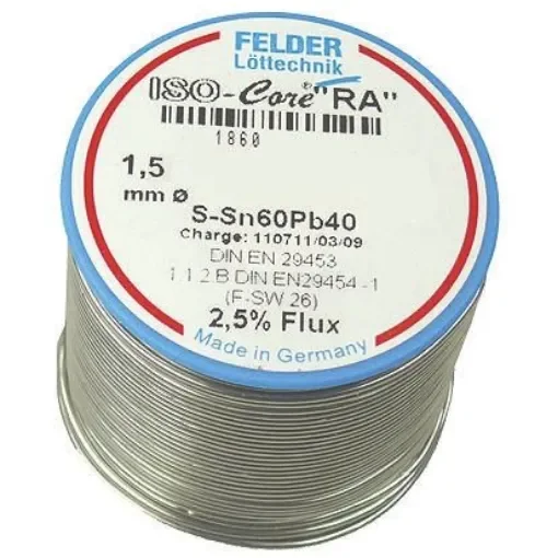Felder Lottechnik Wire, 1.5mm Lead solder, 183°C Melting Point - 18.601.54037 product image