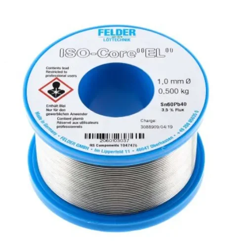 Felder Lottechnik Wire, 1mm Lead solder, 183°C Melting Point - 20.601.03037 product image
