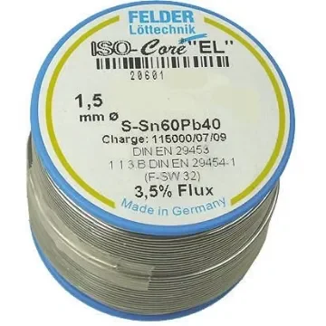 Felder Lottechnik Wire, 1.5mm Lead solder, 183°C Melting Point - 20.601.52037 product image
