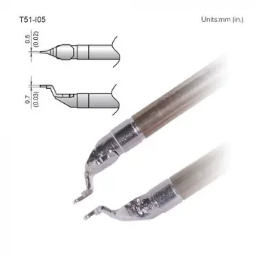 Hakko FX-9705 0.5 mm, 0.7 mm Micro Fine Soldering Iron Tip for use with FX-9705 - T51-I05 product image