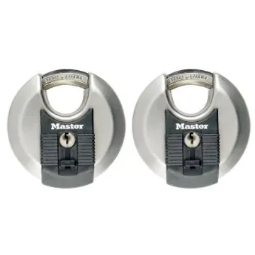 Master Lock Padlock Weatherproof Stainless Steel Padlock, Keyed Alike, 10mm Shackle, 70mm Body - M40EURT product image