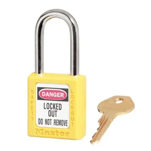 Master Lock Yellow 1-Lock Safety Padlocks - 410YLW product image