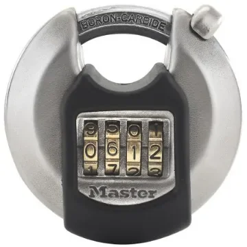 Master Lock Padlock Weatherproof Stainless Steel Padlock, 10mm Shackle, 70mm Body - M40EURDNUM product image