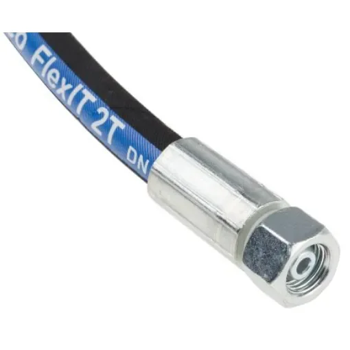 RS PRO 1962mm Synthetic Rubber Hydraulic Hose Assembly, 400bar Max Pressure - 1101997 product image