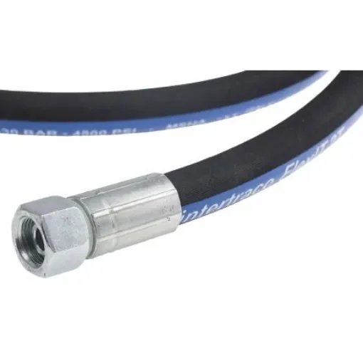 RS PRO 1158mm Synthetic Rubber Hydraulic Hose Assembly, 330bar Max Pressure - 1102006 product image