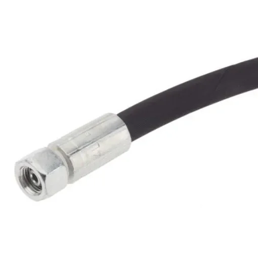 RS PRO 1162mm Synthetic Rubber Hydraulic Hose Assembly, 400bar Max Pressure - 1102211 product image