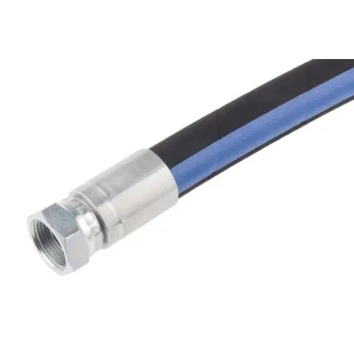 RS PRO 454mm Synthetic Rubber Hydraulic Hose Assembly, 215bar Max Pressure - 1102235 product image