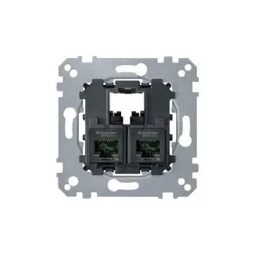 Schneider Electric Black, Grey Electrical Socket, RJ45 - MTN4576-0002 product image