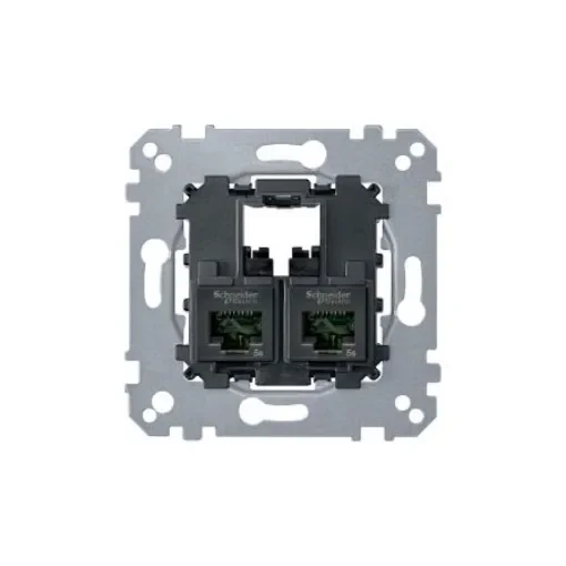 Schneider Electric Black, Grey Electrical Socket, RJ45 - MTN4576-0002 product image