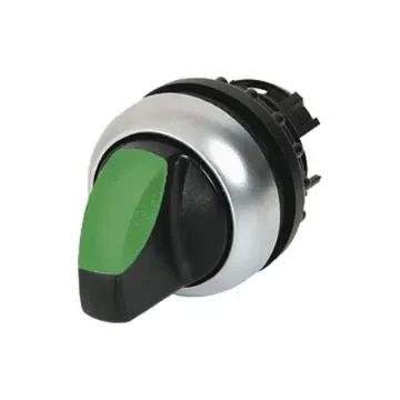 Eaton RMQ Titan Series 2 Position Selector Switch Head, 23mm Cutout, Green Handle - 216816 M22-WLK-G product image