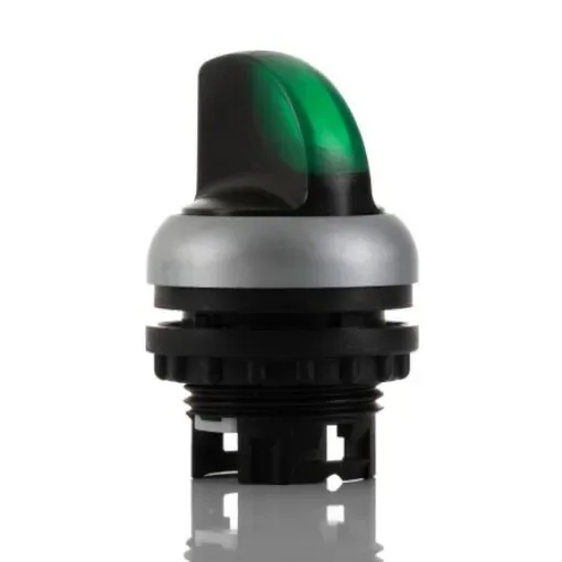 Eaton RMQ Titan Series 2 Position Selector Switch Head, 23mm Cutout, Green Handle - 216827 M22-WRLK-G product image
