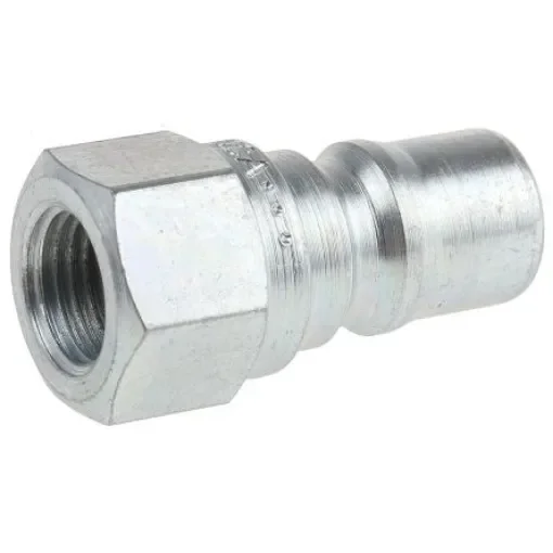 Parker Steel Male Hydraulic Quick Connect Coupling, G 1/4 Female - H2-63-BSPP product image