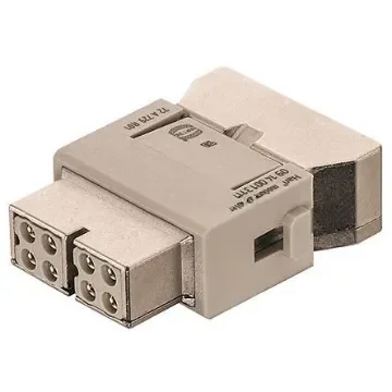 HARTING Heavy Duty Power Connector Module, 10A, Female, Han-Modular Series, 4 Contacts - 09140083121 product image