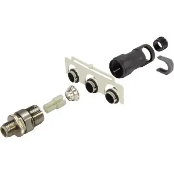 HARTING Circular Connector, 4 Contacts, Cable Mount, M12 Connector, Plug, Male, IP65, IP67 - 21038821411 product image