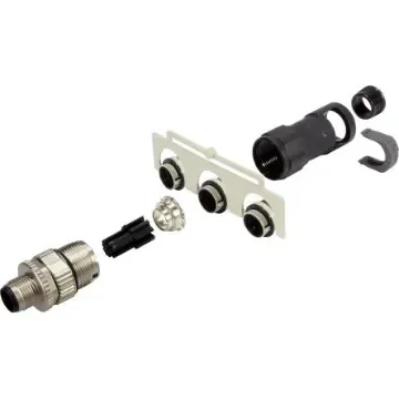 HARTING Circular Connector, 5 Contacts, Cable Mount, M12 Connector, Socket, Male, IP65, IP67 - 21038121511 product image