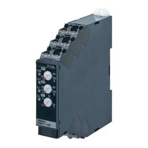 Omron Voltage Monitoring Relay, 1 Phase, SPST, 200 V, 300 V, 600 V, DIN Rail - K8DT-VW3TA product image