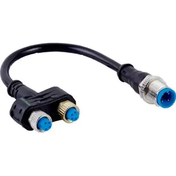 SICK Straight Female 4 way M8 x 2 to Straight Male 4 way M12 Sensor Actuator Cable, 100mm - SYL-8204-G0M11-X2 product image
