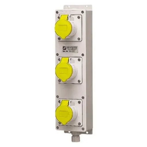 MENNEKES IP44 Yellow Wall Mount, Rated At 16A, 110 V - 96227 product image
