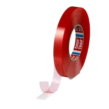 Tesa 4965 Transparent Double Sided Plastic Tape, 205mm Thick, 11,8 N/cm, PET Backing, 19mm x 50m - 04965-00008-00 product image