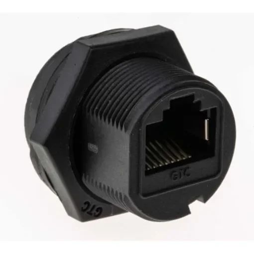 RS PRO Female RJ45 Connector, Panel Mount, Cat5e Straight 1 Port - 1116735 product image