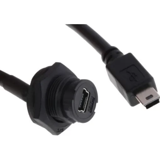 RS PRO , Male Mini USB B to Female Mini USB B, 200mm - 1116755 product image