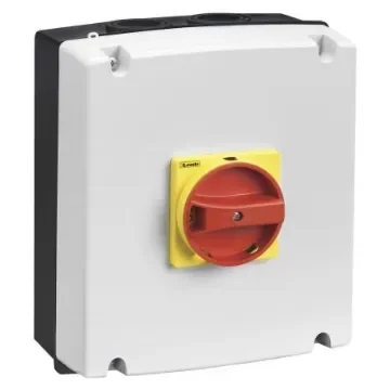 Lovato 3P Pole Isolator Switch - 80A Maximum Current, 45kW Power Rating, IP65 - GAZ080C product image