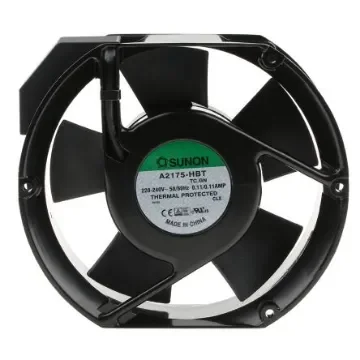 Sunon A2175 Series Axial Fan, 230 V ac, AC Operation, 344.9m³/h, 26W, 110mA Max, 171 x 151 x 51mm - A2175-HBT.TC.GN product image