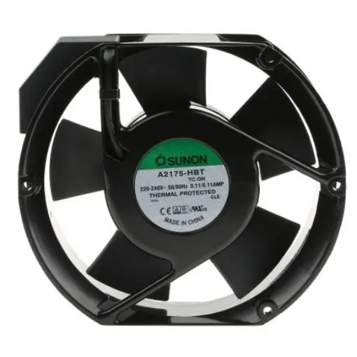 Sunon A2175 Series Axial Fan, 230 V ac, AC Operation, 344.9m³/h, 26W, 110mA Max, 171 x 151 x 51mm - A2175-HBT.TC.GN product image
