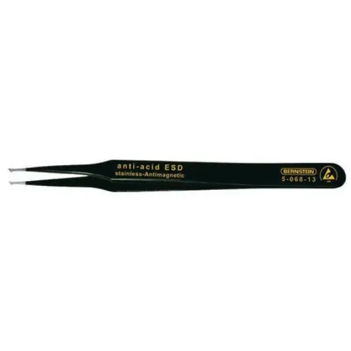 Bernstein 120 mm, Stainless Steel, ESD Tweezers - 5-068-13 product image