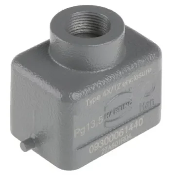 HARTING Han B Heavy Duty Power Connector Hood, PG13.5 Thread, Top Entry - 09300061440 product image