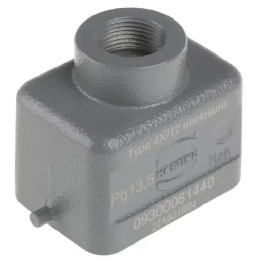 HARTING Han B Heavy Duty Power Connector Hood, PG13.5 Thread, Top Entry - 09300061440 product image