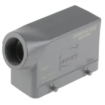 HARTING Han B Heavy Duty Power Connector Hood, PG21 Thread, Side Entry - 09300161520 product image