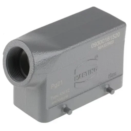 HARTING Han B Heavy Duty Power Connector Hood, PG21 Thread, Side Entry - 09300161520 product image