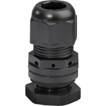 HENSEL KBS Series Black Polyamide Cable Gland, M25 Thread, 9mm min., 17mm max., IP65, IP67 - KBS 25 product image