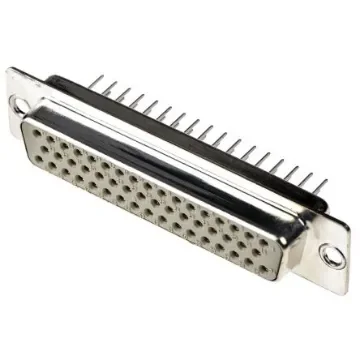 HARTING D-Sub Standard 50 Way Through Hole D-sub Connector Socket, 2.76mm Pitch, with 3.05 mounting hole - 09670504754 product image