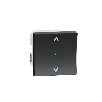 Schneider Electric Anthracite Push Button Light Switch, New Unica - NU350854W product image