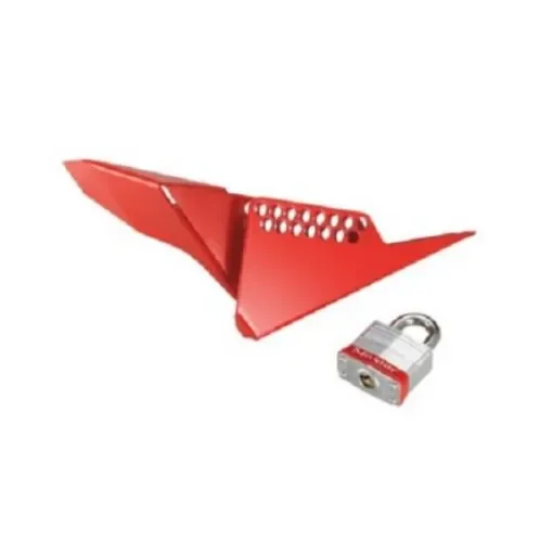 Master Lock Red Metal Ball Valve Lockout - S3477 product image