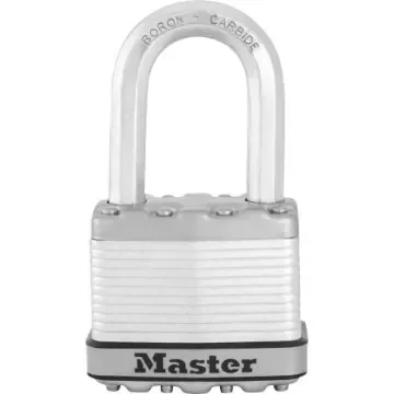 Master Lock Padlock Weatherproof Steel Padlock, Keyed Alike, 9mm Shackle, 50mm Body - M5KALF product image