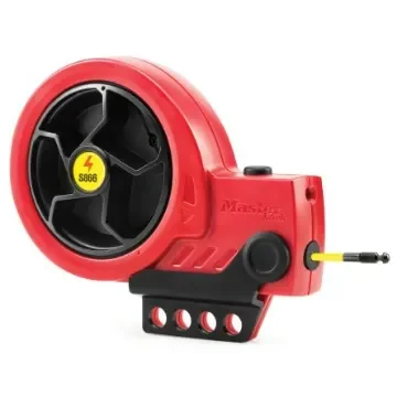 Master Lock Red Nylon Core Cable, Thermoplastic Housing Cable Lockout, 9.5mm Shackle - S866 product image