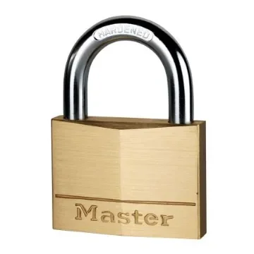 Master Lock Padlock Brass Padlock, 9mm Shackle, 60mm Body - 160EURD product image