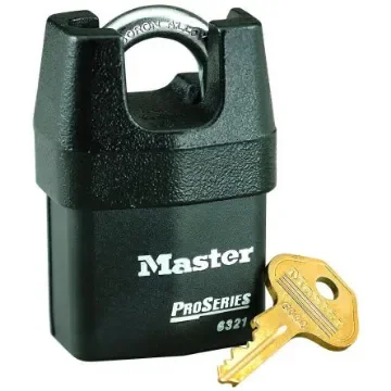 Master Lock Padlock Weatherproof Steel Padlock, 8mm Shackle, 54mm Body - 6321EURD product image