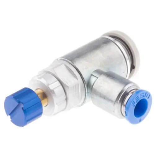 Festo GRLA Series Tube Exhaust Valve, 6mm Tube Inlet Port x G 1/4 Outlet Port, 534338 - GRLA-1/4-QS-6-RS-D product image