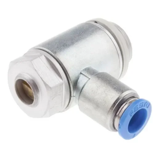 Festo GRLA Series Tube Exhaust Valve, 8mm Tube Inlet Port x G 3/8 Outlet Port, 193150 - GRLA-3/8-QS-8-D product image
