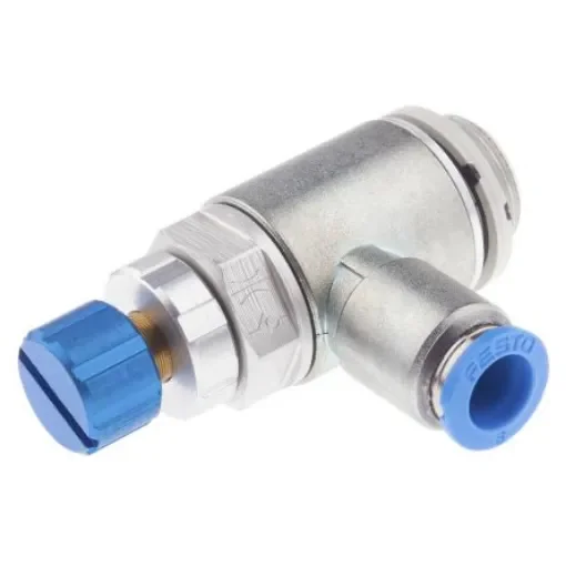 Festo GRLA Series Tube Exhaust Valve, 8mm Tube Inlet Port x G 3/8 Outlet Port, 534342 - GRLA-3/8-QS-8-RS-D product image