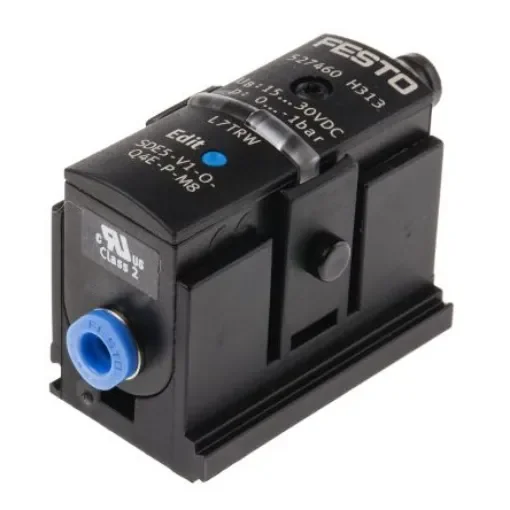 Festo Pressure Sensor, 15 to 30V dc, IP40 0bar - SDE5-V1-O-Q4E-P-M8 product image