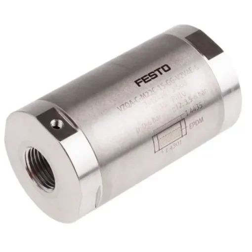 Festo VZQA Series Threaded Pinch Valve, 3412426 - VZQA-C-M22C-15-GG-V2V4E-6 product image
