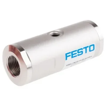 Festo VZQA Series Threaded Pinch Valve, G 1/2 Inlet Port x G 1/2 Female Outlet Port, 3022831 - VZQA-C-M22U-15-GG-ALV4N-4 product image