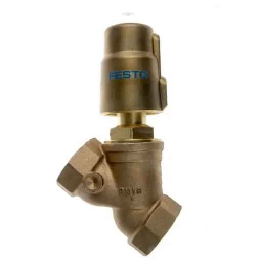 Festo Angle Seat type Pneumatic Actuated Valve, BSP 1-1/2in, 6 bar - VZXF-L-M22C-M-B-G112-350-M1-V4V4T-50-6 product image