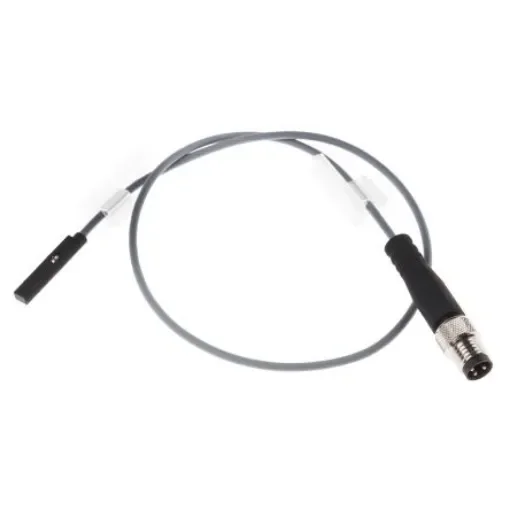 Festo Magneto Resistive Pneumatic Position Detector, IP65, IP68, 24V dc, NO Operation, SMT, with LED indicator, 551375 - SMT-10M-PS-24V-E-0,3-L-M8D product image